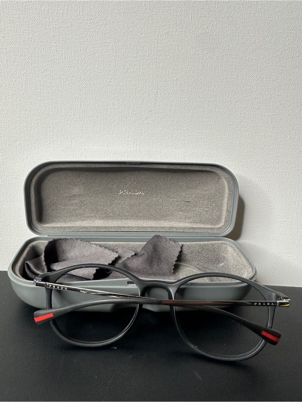 Prada Linea Rossa PS 04HV Eyeglasses in Black